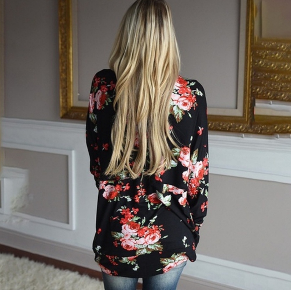 🌿Floral Print Open Front Cardigan🌿 - Picture 3 of 8